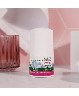 Natural Crystal Deodorant Roll On Cotton