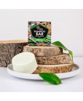 Shampoo bar against hair loss White tea
